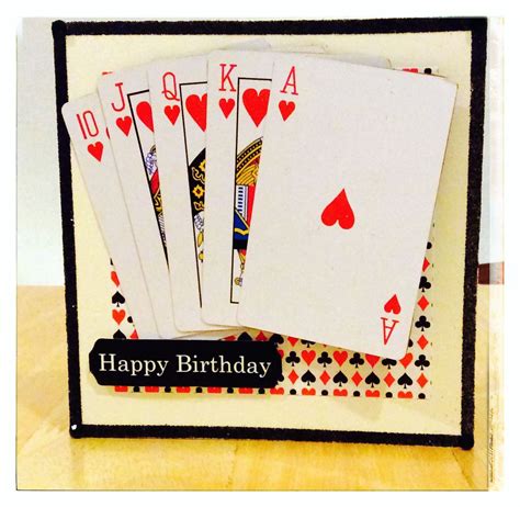 poker birthday card